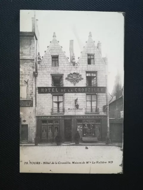 CPA 37 TOURS - Hôtel de la Crouzille - Maison de Mlle La Vallière