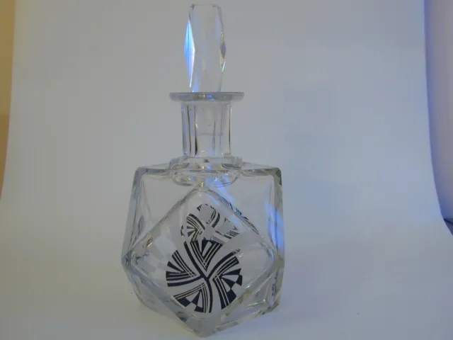 Beautiful Bohemian Art Deco  liqueur Decanter