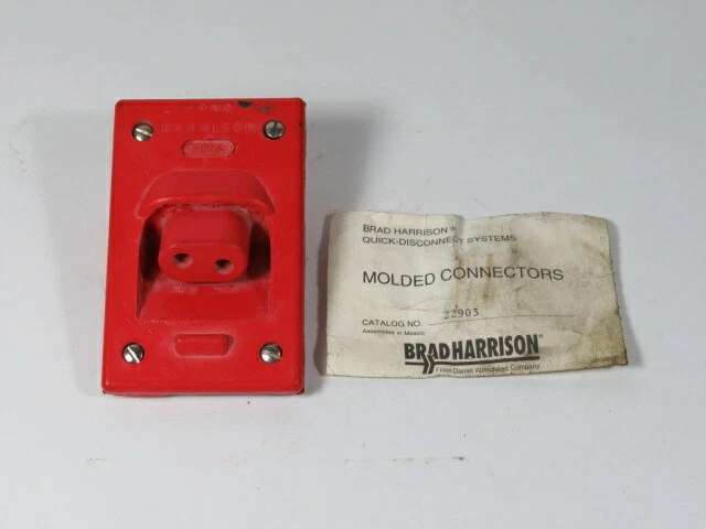 Brad Harrison 22903 DB 2P Angle Receptacle Red ! NOP !