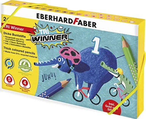 24 EBERHARD FABER TRI Winner Buntstifte farbsortie NEW
