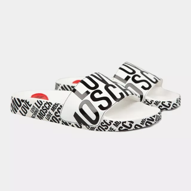 White moschino deals sliders