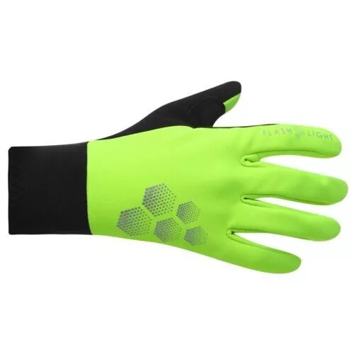 DHB Flashlight Windproof Cycling Gloves Size Large Hi Viz
