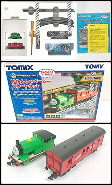 TOMIX Thomas & Friends Percy N Gauge Power Unit Starter Rail Track Set 93704