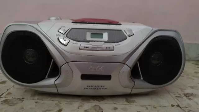 Stereo Portatile Philips Collezione Coca-cola, lettore cd, radio, musicassetta.