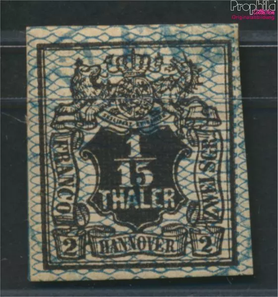 Briefmarken Hannover (Altdeutschland) 1855 Mi 11 Pracht geprüft gestempelt(94697