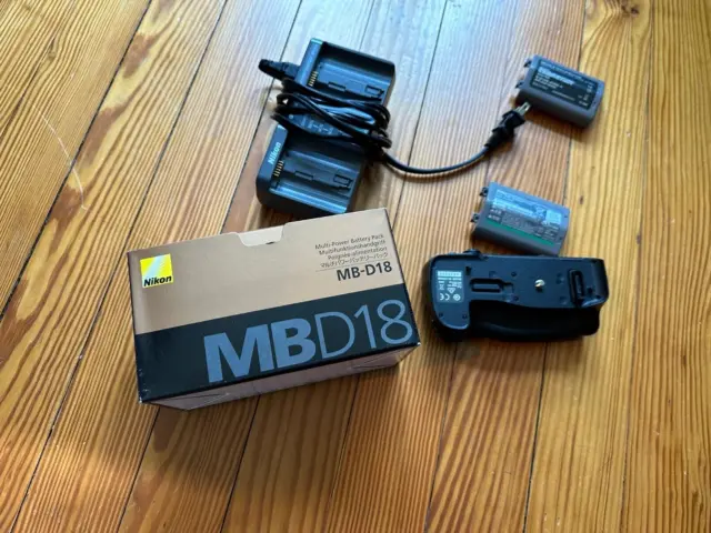 Nikon MB-D18 Multi Battery Pack D850 DSLR Camera MH-26a charger extra batteries