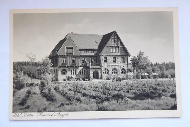 AK Hermsdorf Erzgebirge Hotel Wettin