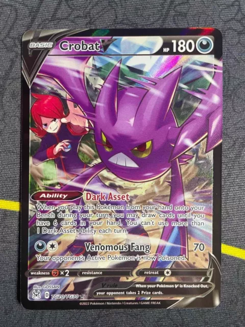 Pokémon TCG - Crobat V TG20/TG30 - Lost Origin Trainer Gallery