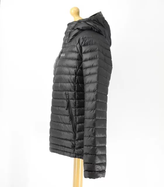 Rab Microlight Alpine Down Pertex Longer Length Womens Jacket Black Rrp £210 2