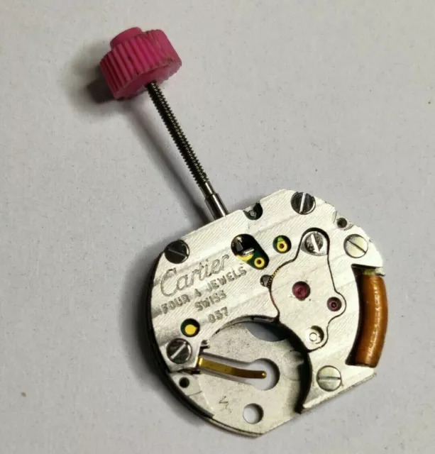 MOVIMENTO AL QUARZO cartier cal 057 non funzionante parti riparazione EUR 80 15 PicClick IT