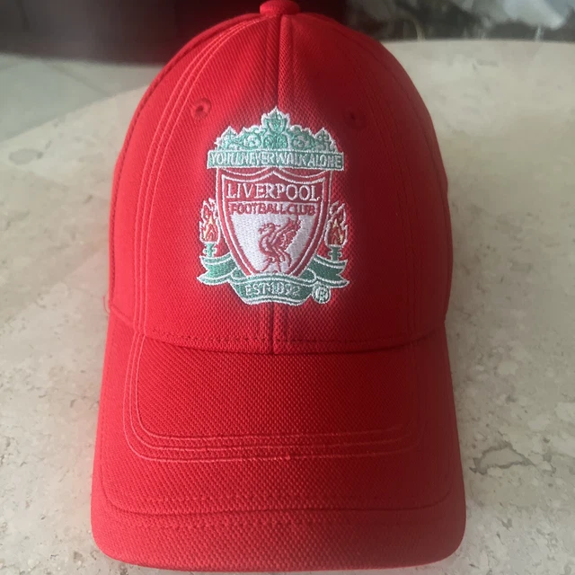 ADIDAS Liverpool Football Club StrapBack Hat Cap Adjustable 3 Stripe Red ADIDAS Liverpool Football Club StrapBack Hat Cap Adjustable 3 Stripe Red