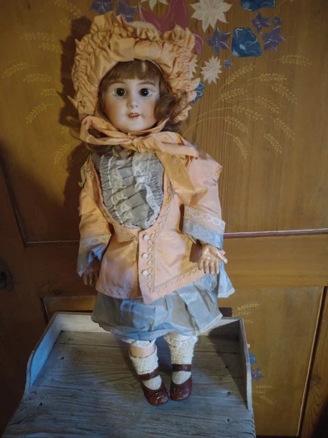 Grande Poupée Ancienne Simon & Halbig 58 Cm (taille 10) Porcelaine Allemagne - Occasion