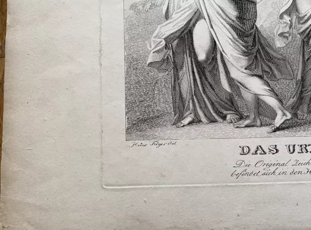 Das Urtheil des Paris Le Jugement de Paris - Heinrich Füger - Gravure début XIXe 2