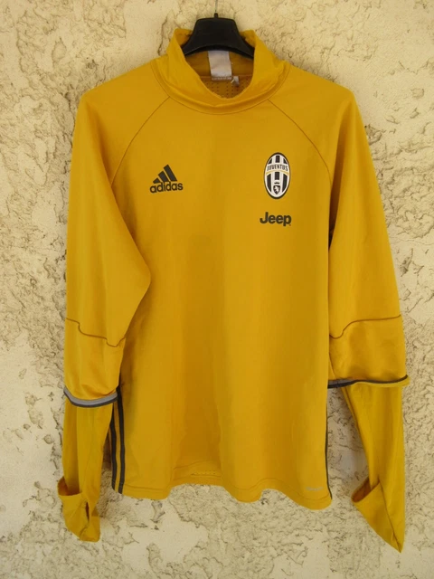 Maillot JUVENTUS TURIN training ADIDAS jaune maglia manches longues L/S shirt L