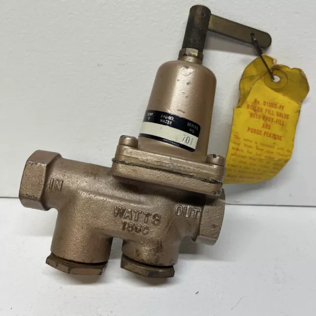 Watts Water Pressure Reducing Valve 156C Vintage 5-25 pressure range