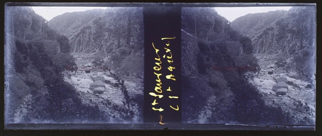 Saint-Sauveur Montagne Photo Stereo NEGATIF Plaque de verre VR11y 