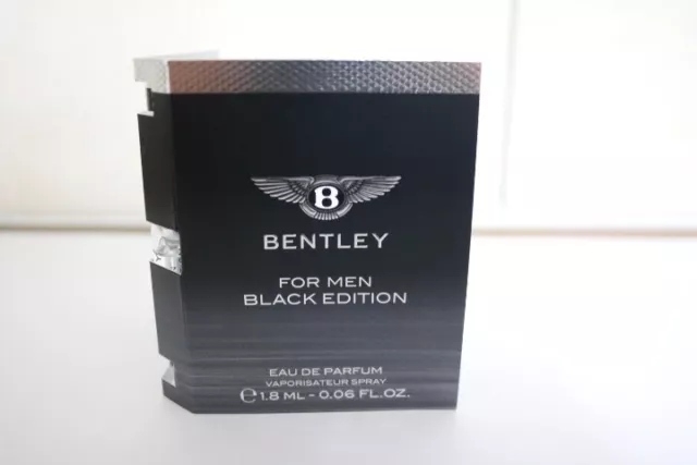 Echantillon, Eau de Parfum For Men Black Edition  Bentley ; Probe, Bentley
