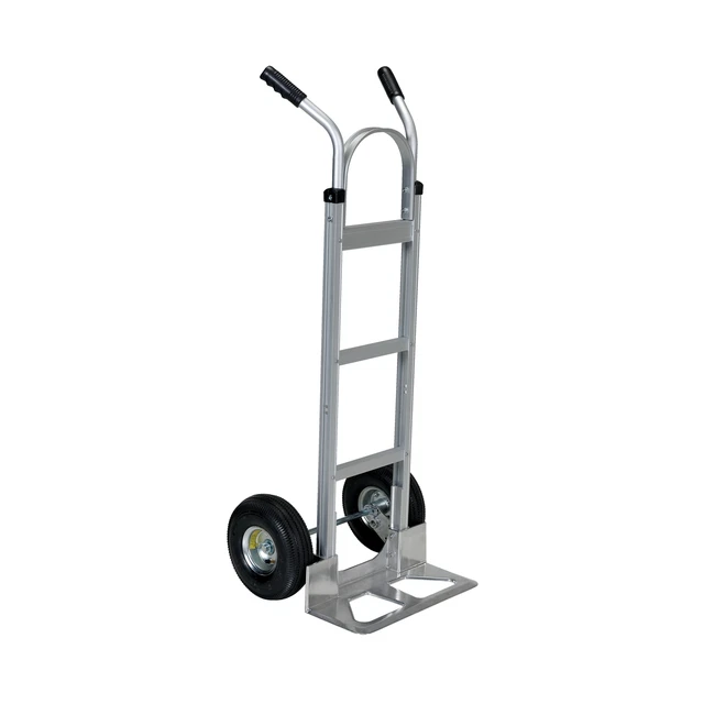 Alum Duel Hand Truck w/Plate Load Cap 500 lb Height 51.25 in Material Aluminum