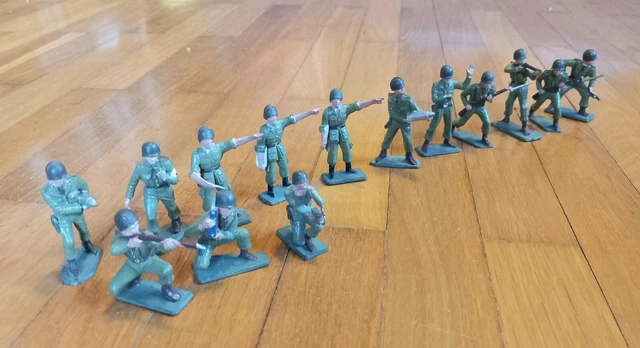 14 Soldats En Plomb Britanniques Del Prado - Armée 39-45 Et 14-18 - Figurines 60mm