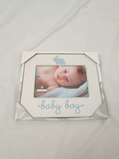 New Malden 4x6 Infant Baby Boy Photo Frame #BT106