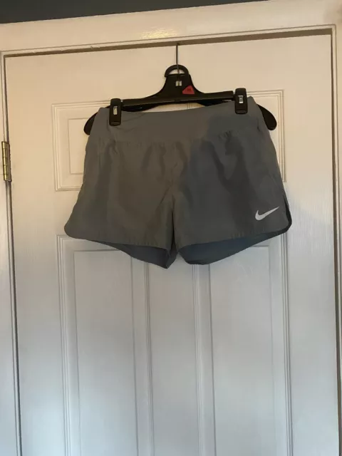 Nike Womens Tempo Brief Lined Running Shorts - Grey, Size Small