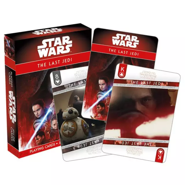 Cartes à jouer Star Wars Episode 8 Cartes numérotées au format poker en édition