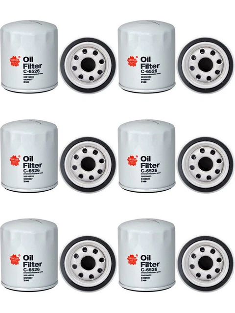 6 X SAKURA Spin-On Oil Filter C-6526 fits Hyundai Tiburon 2.0 GK EUR 56 ...