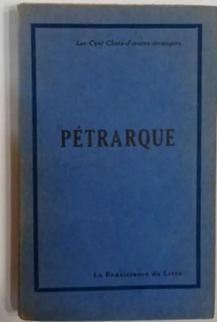 François Pétrarque | Henry Cochin ( Préface Et Traduction) | Bon état