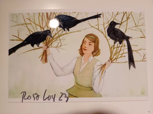 Rosa Loy original Autogramm auf Foto  / Kunst T5