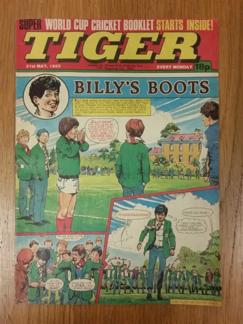 Tiger Billys Boots 21St May 1983 British Weekly Uk Comic _