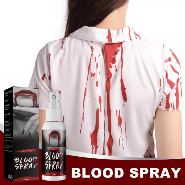 1oz Fake Blood Spray, Liquid Real Color Vivid Effect Simulation Blood Splatter