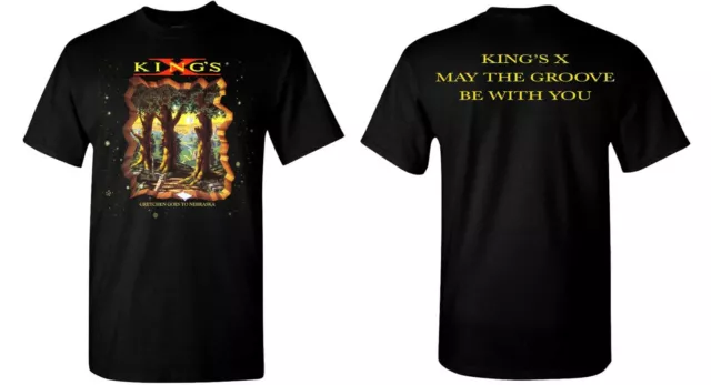 KINGS X cd cvr GRETCHEN GOES TO NEBRASKA Ofcl SHIRT LAST LRG may the groove OOP