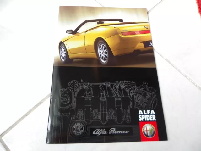 Alfa Romeo Spider 1998 Nl Brochure Catalogue Fold Prospectus