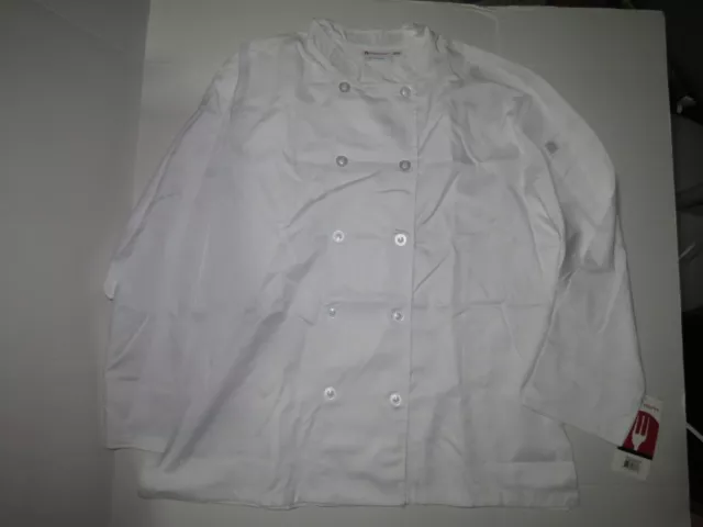 c4 CHEF COATS CHEF WORKS WHITE, POLY/COTTON - 2XL