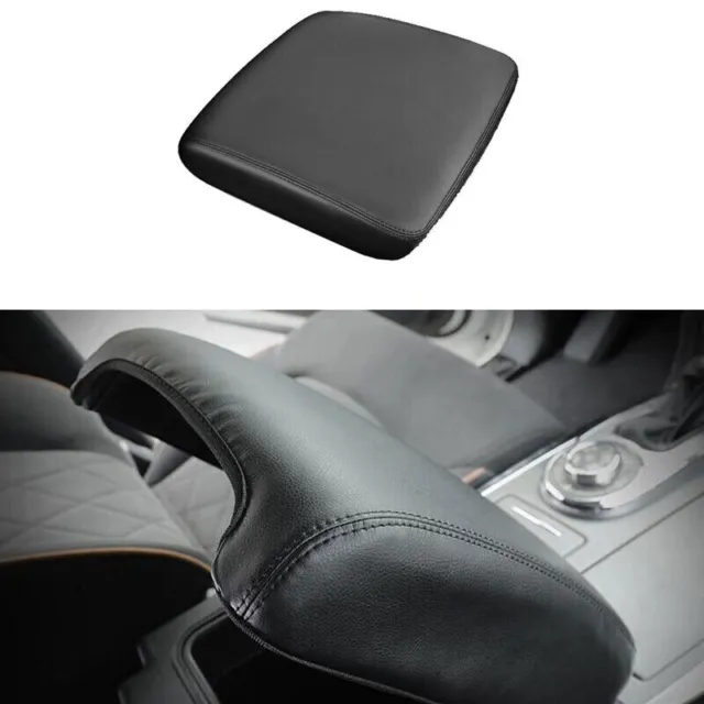 For Nissan Armada Y62 2017-2020 Black Leather Central Console Armrest Box Cover