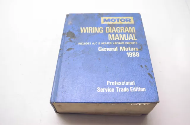 Motor 0-87851-723-5, 21008 Wiring Diagram Manual General Motors 1988