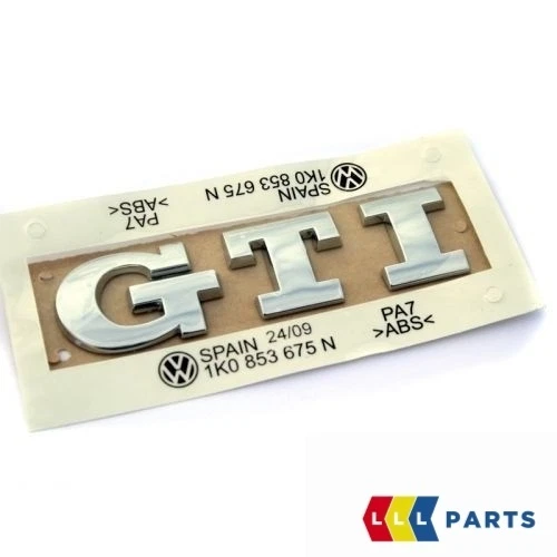 New Genuine Vw Golf Mk5 Mk6 Gti Chrome Badge Emblem Trunk 1K0853675Bj 739