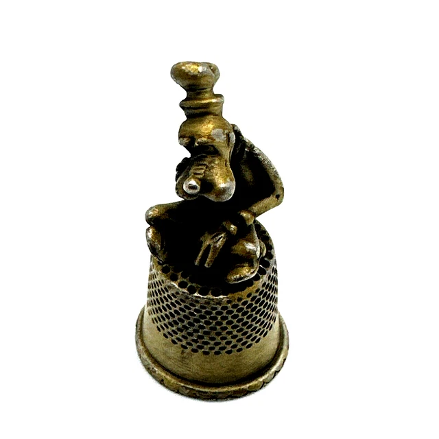 Vintage Disney Goofy Thimble Pewter
