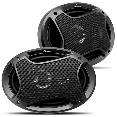 Upgraded Standard 6” x 9” 3 Way Pair of Triaxial Speakers - Powerful 600 Watt...