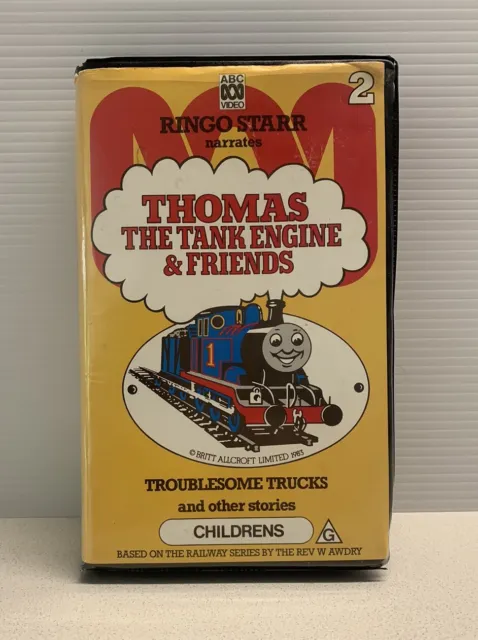 Thomas Tank Engine & Friends Troublesome Trucks VHS Vintage Clamshell Ringo Star