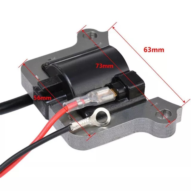 Zündspule für meisten Motoren Rasenmäher 63mm Zentren Zündmodul Zündeinheit Neu 3