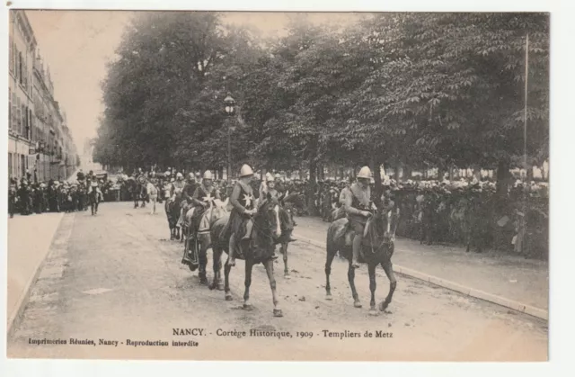 NANCY - CPA 54 - Cortège Historique 1909 - Templiers de Metz