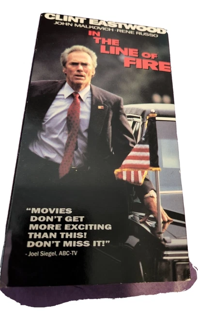 IN THE LINE of Fire (VHS, 1993) Clint Eastwood - Columbia TriStar Home
