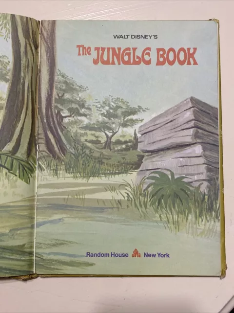 Vintage 1974, The Jungle Book - Walt Disney's The Wonderful World Of Reading, HC 4