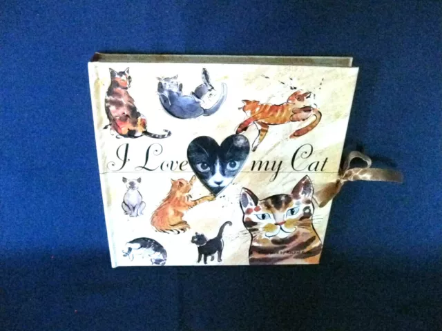 "I Love My Cat" Album Book Hardcover Photo Album by BARRONS Vintage New  #s
