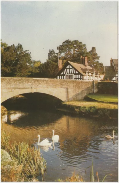 Colour Postcard The Bridge & River Arrow Eardisland Limited Edition Noel Tatt
