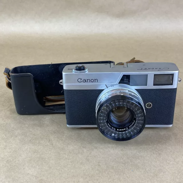 Canon Canonet 35mm Rangefinder Film Camera W/ 45mm 1:1.9 - SOLD AS IS