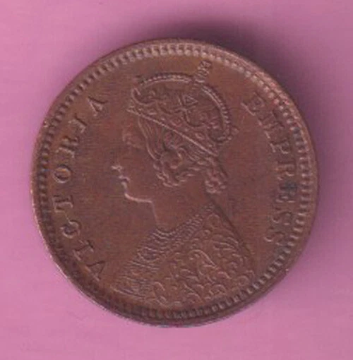 1901 British India Victoria Empress 1/12 Anna Beautiful Condition copper coin