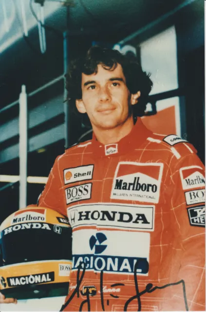 FOTO: AYRTON SENNA ° Foto 18x27 ° SAMMLUNG