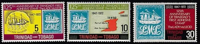Trinidad 1982 Erste Briefmarke Jubiläum MNH Auf Briefmarke, Schiffe, Maps